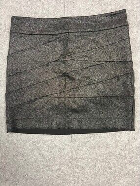 Express Metallic Silver Mini Skirt Size 0